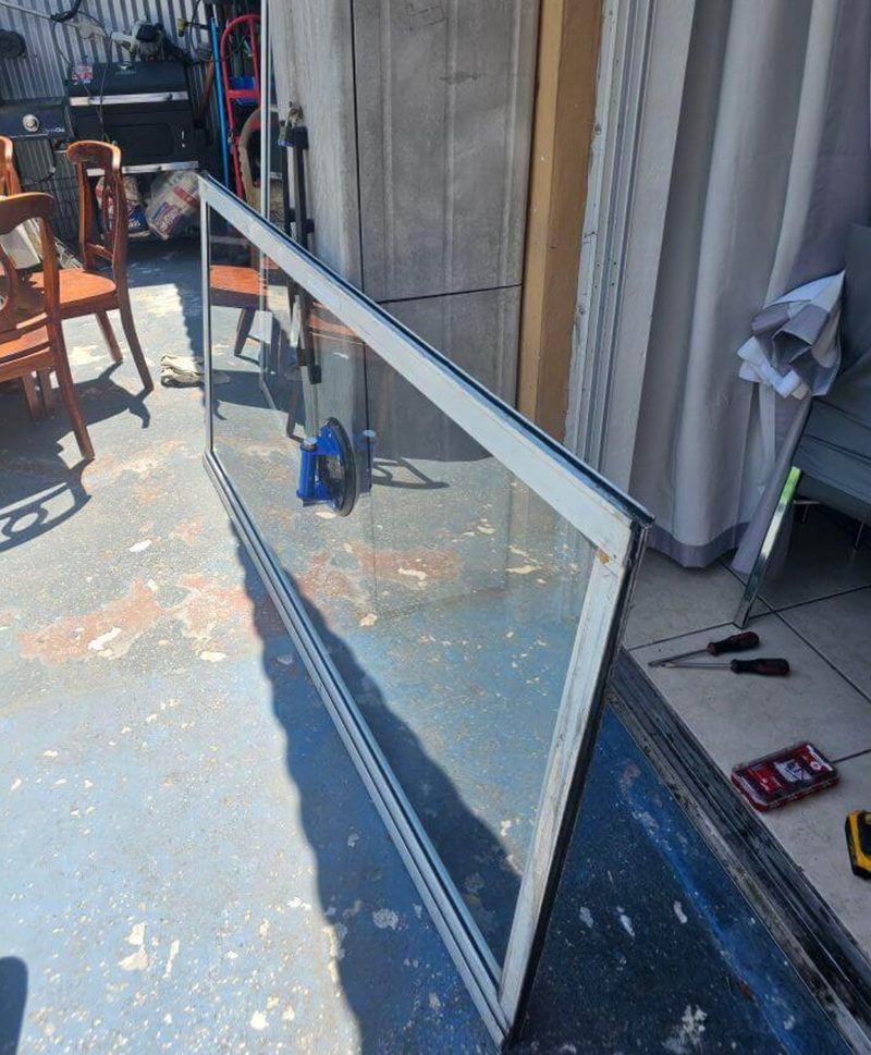 Hurricane impact sliding door service